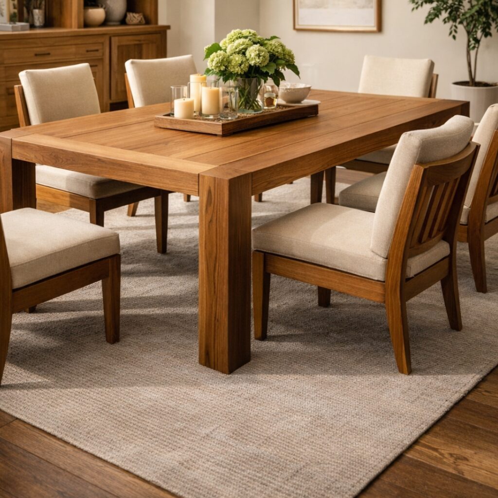 Solid Teak Dining Tables